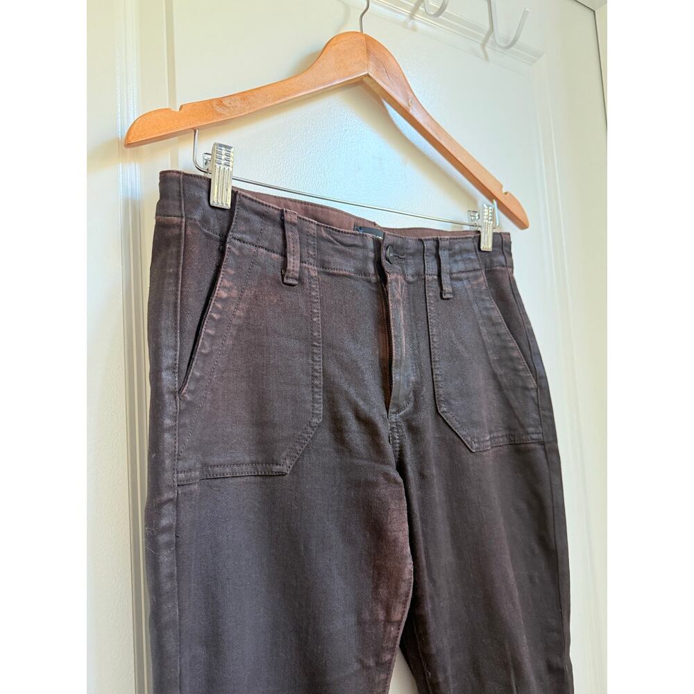 PAIGE Mayslie Transcend Denim Weekender Jogger 27"‎ Chicory Coffee Luxe Coating - Picture 10 of 16